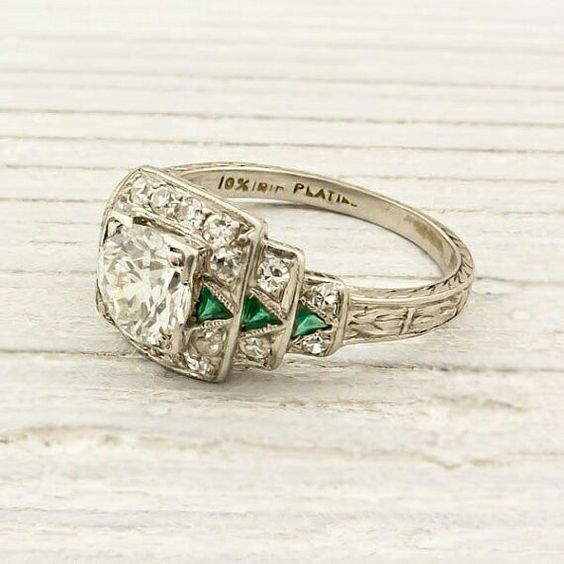 Emerald | Green Crystal Ring