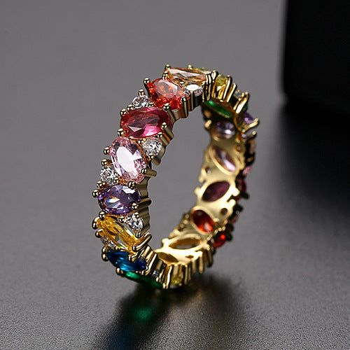 Iris | Colourful Zirconia Ring