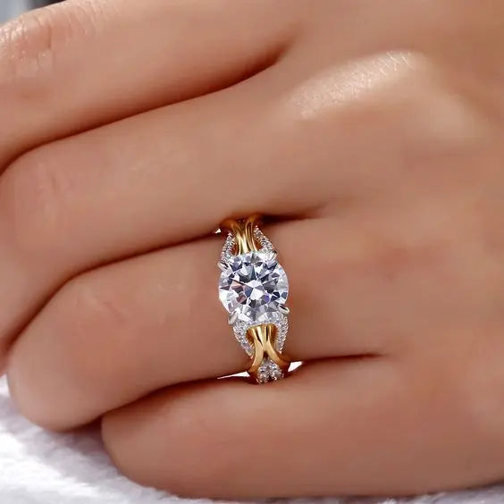 Vera | Gold And Silver Crystal Ring