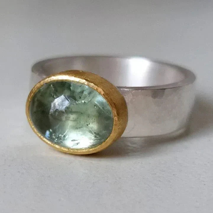 Fenella | Vintage Green Stone Ring