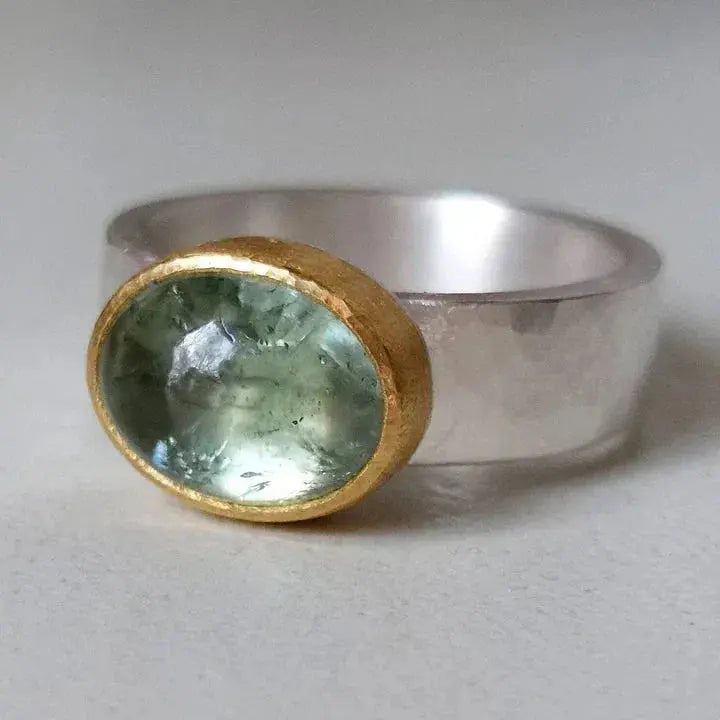 Selene | Handmade Vintage Green Ring