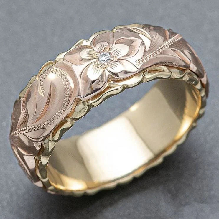 Vintage Rosenblume Gold Ring
