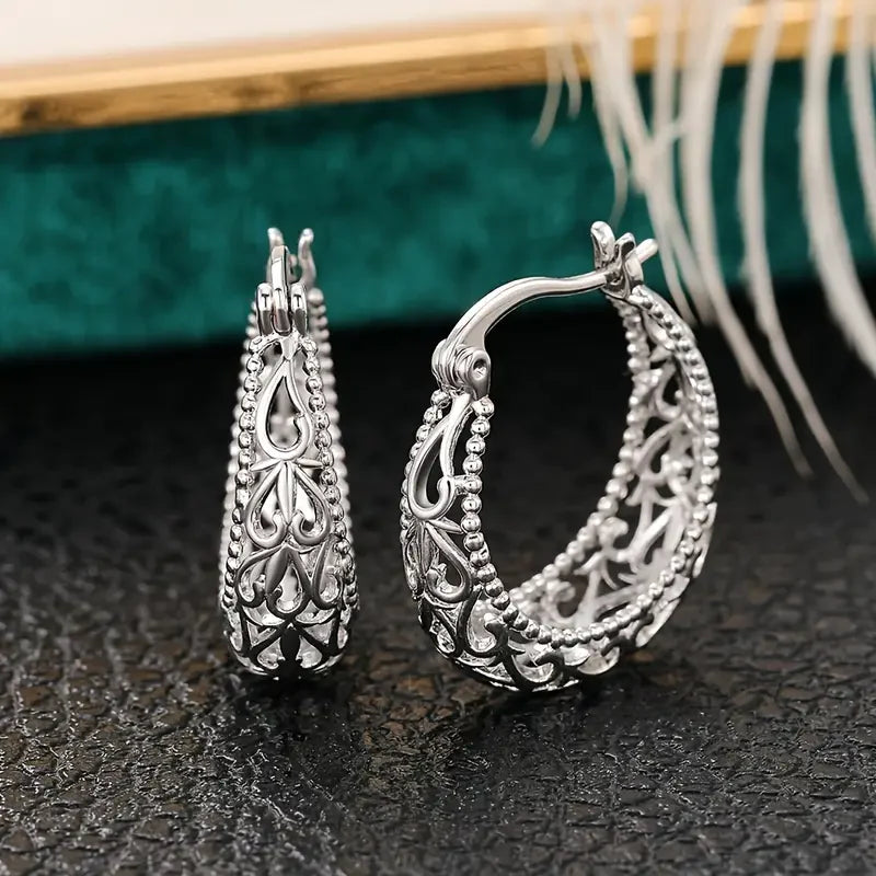 Camille | Antique Hollow Basket Earrings