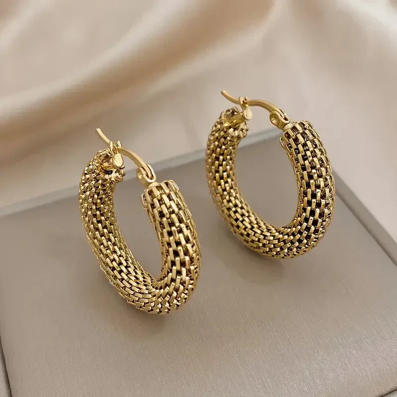 Lena | Golden Tide Hoop Earrings