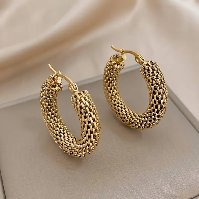 Scala | Textured Gold Hoops
