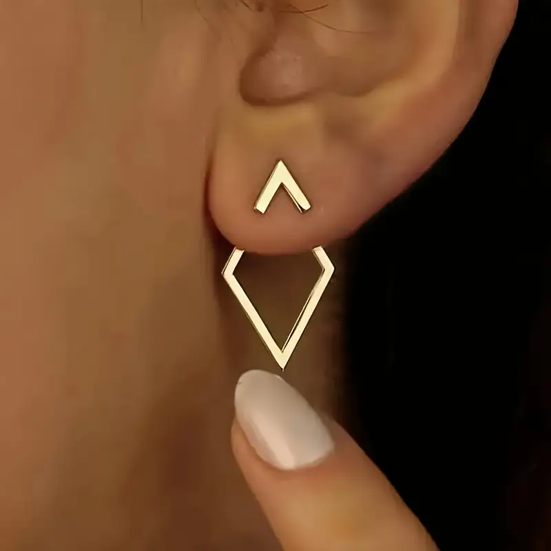 Cleo | Geometric Gold Earrings