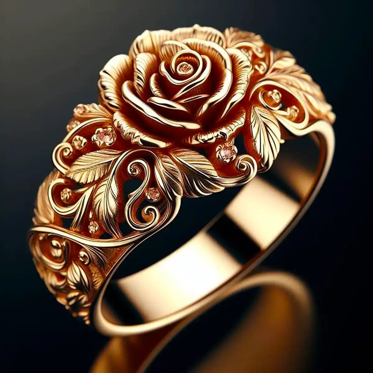Nadia | Gold Flower Ring