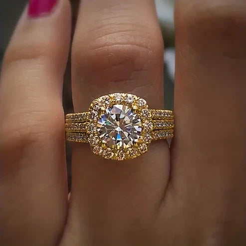 Zara | Layered Zirconia Gold Ring