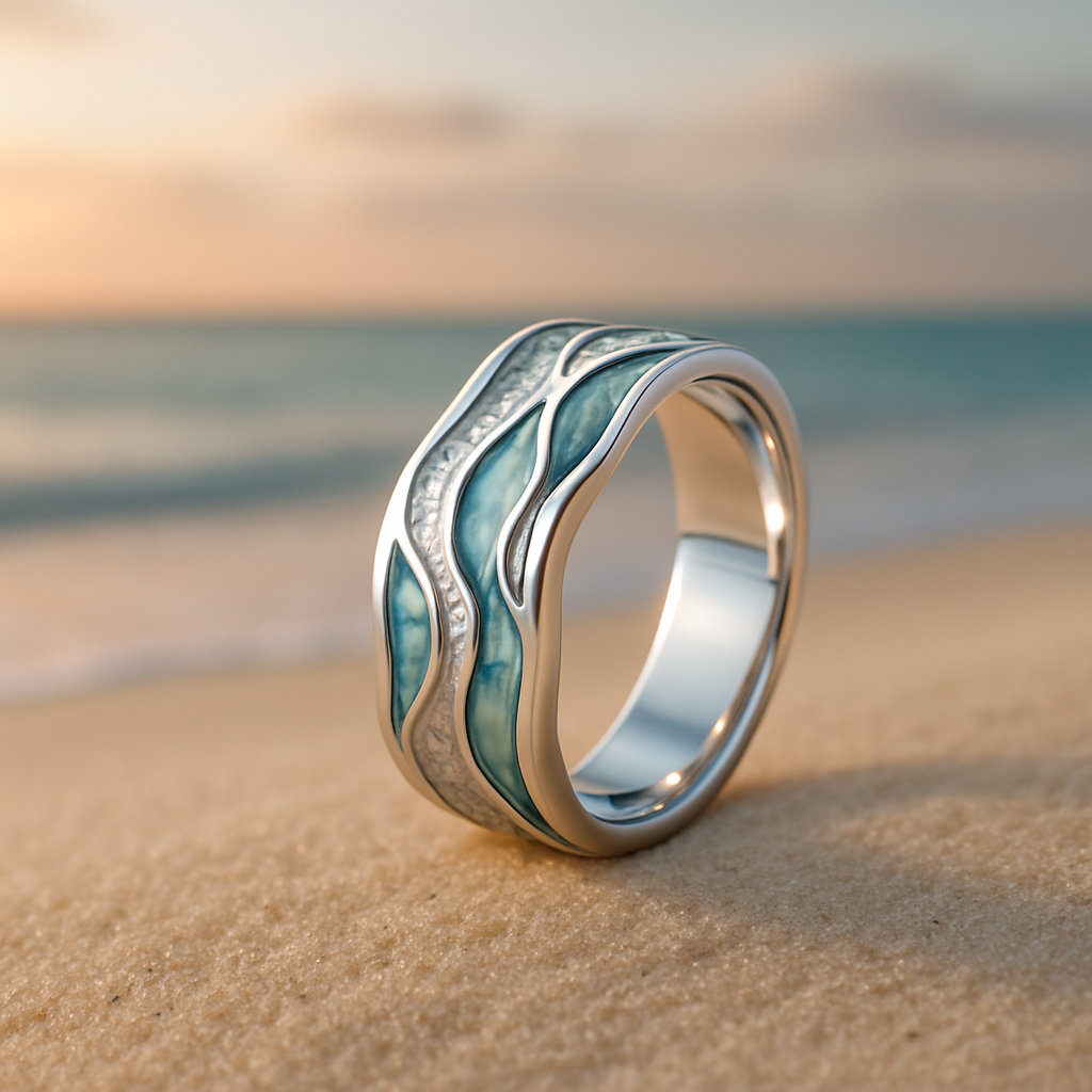 Coline | Turquoise Wave Silver Ring