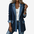 Elaine | Elegant Layered Collar Button Jacket