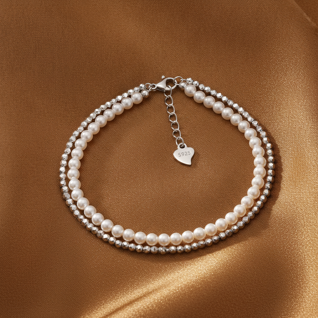 Signe | Mother of Pearl Double Bracelet