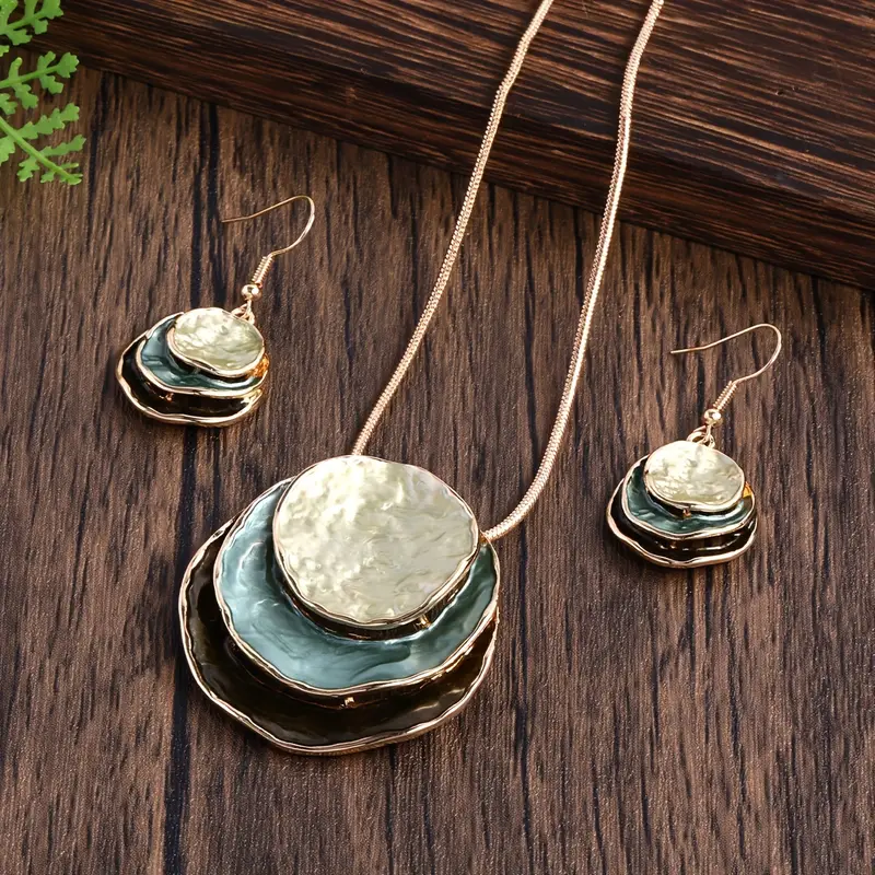Anais | Blue Layered Stone Necklace Set