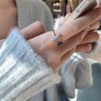 Vintage Ring in Gold with Blue Opal