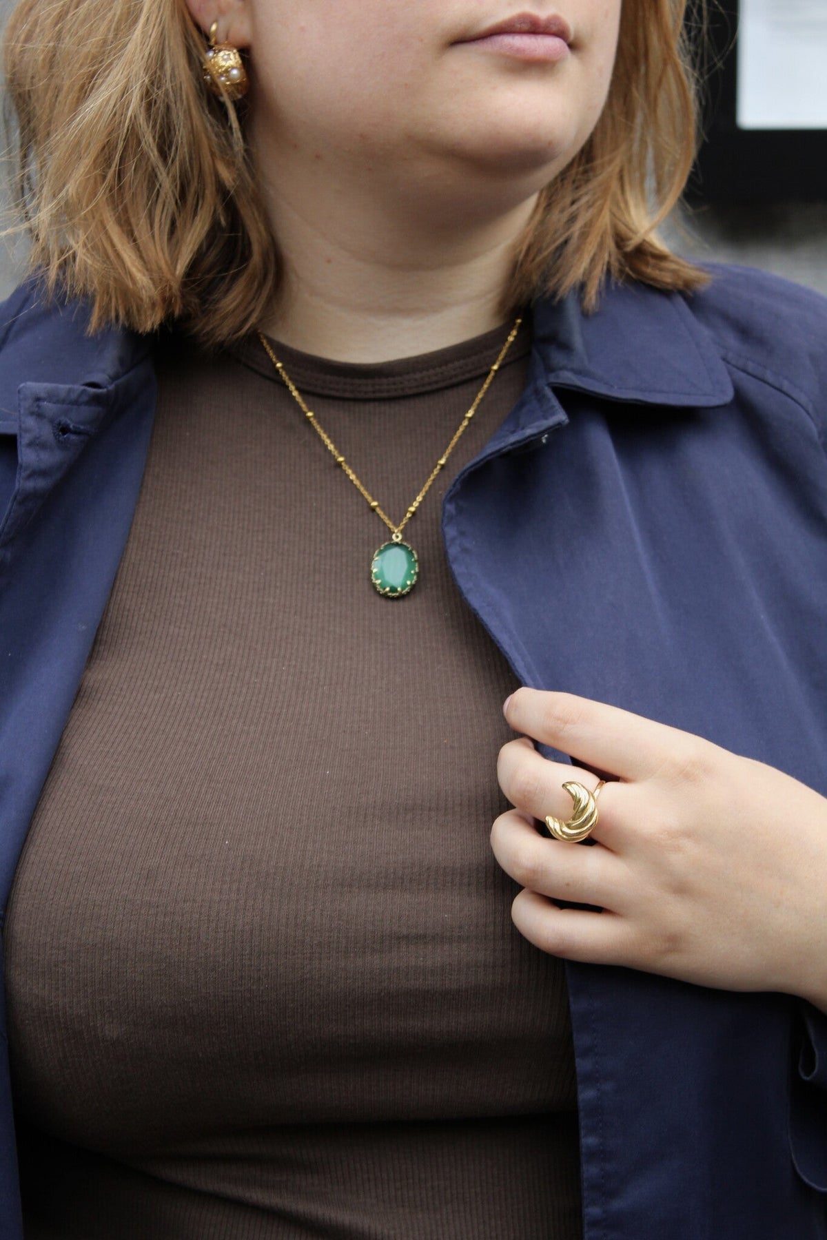 Necklace | Natural Stone | Stainless Steel