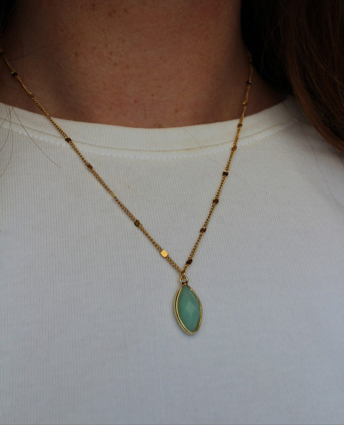 Necklace | Natural Stone | Stainless Steel