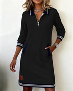 Colette | Chic Long Sleeve Collar Dress