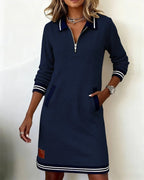 Colette | Chic Long Sleeve Collar Dress