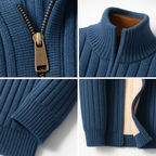 Jackson | Casual Long Sleeve Zipper Cardigan