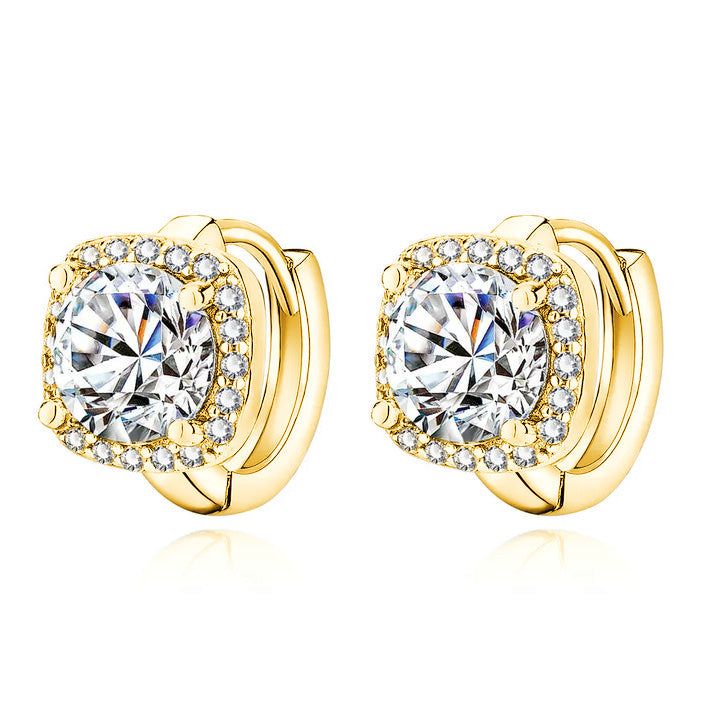 Rosalie | Gold Square Earrings