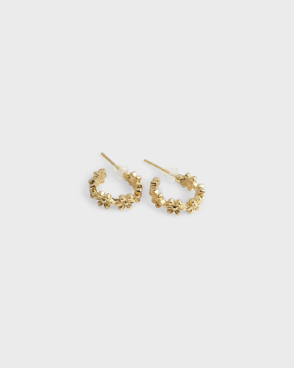 Daisy Hoops | Earrings | Plated