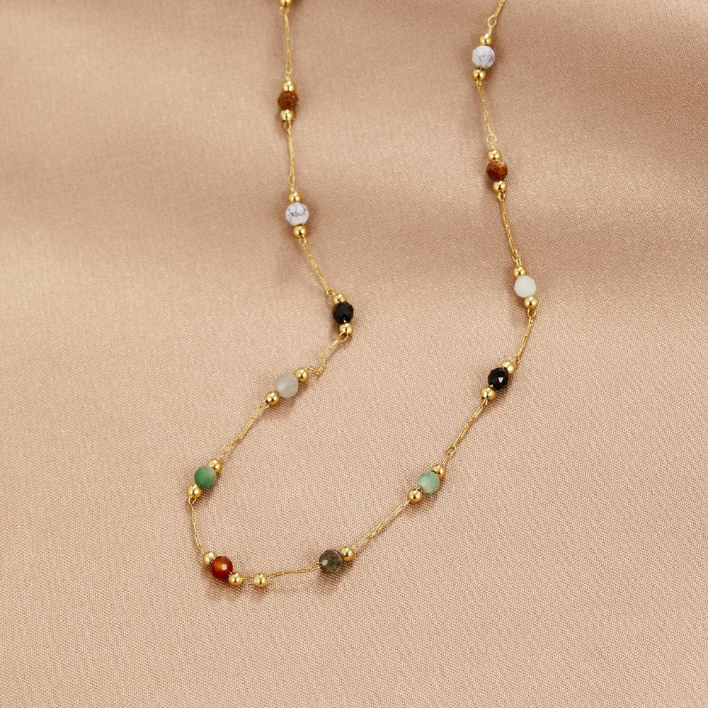 Mabel | Minimalist Stone Necklace