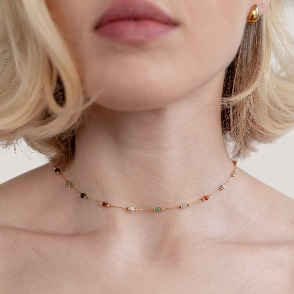 Mabel | Minimalist Stone Necklace
