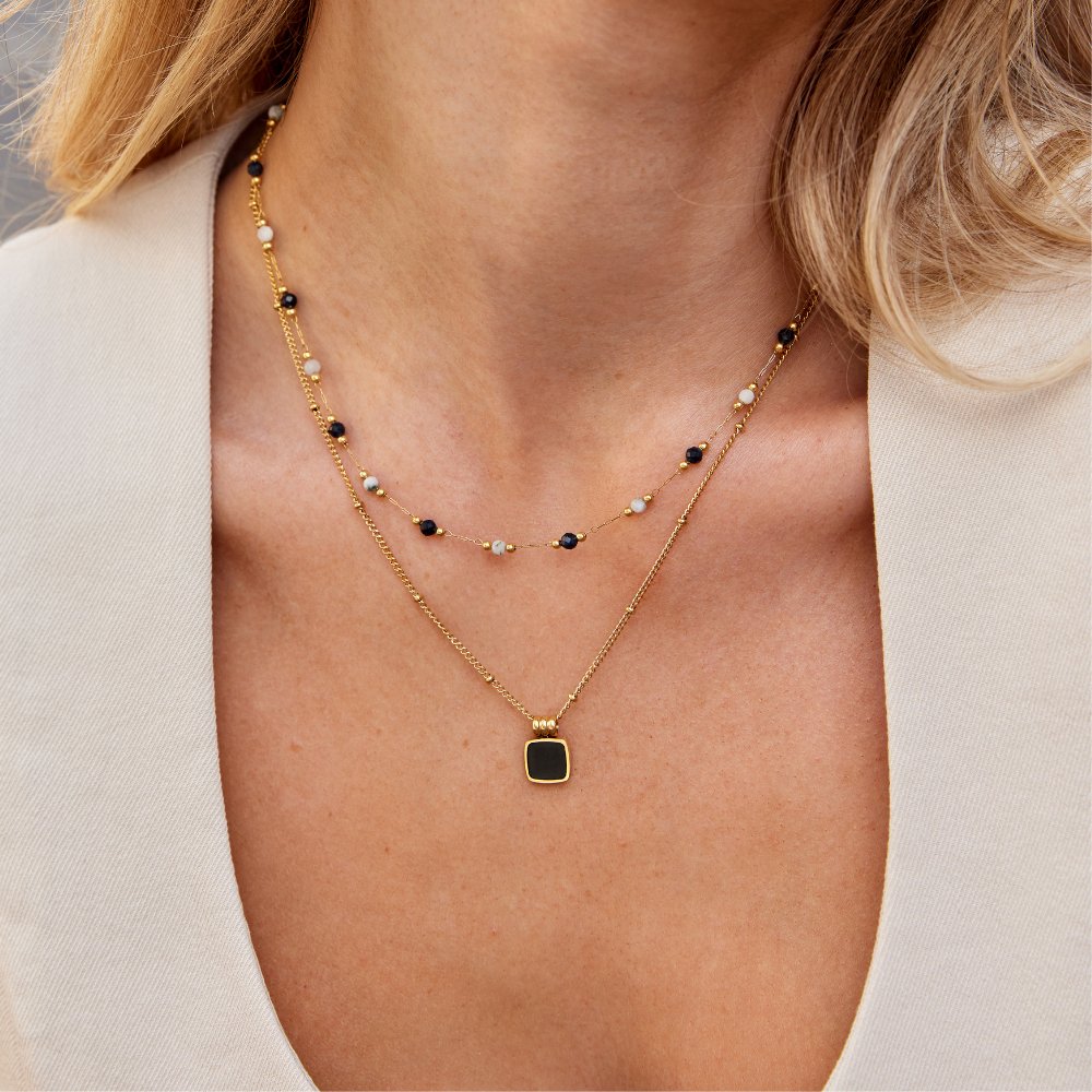 Daphne | Layered Stone Necklace