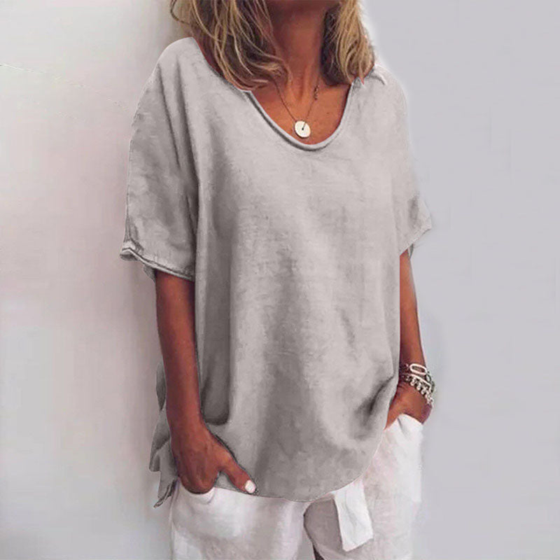 Lucia | Graceful V-Neck Flow Blouse