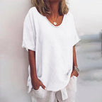 Lucia | Graceful V-Neck Flow Blouse