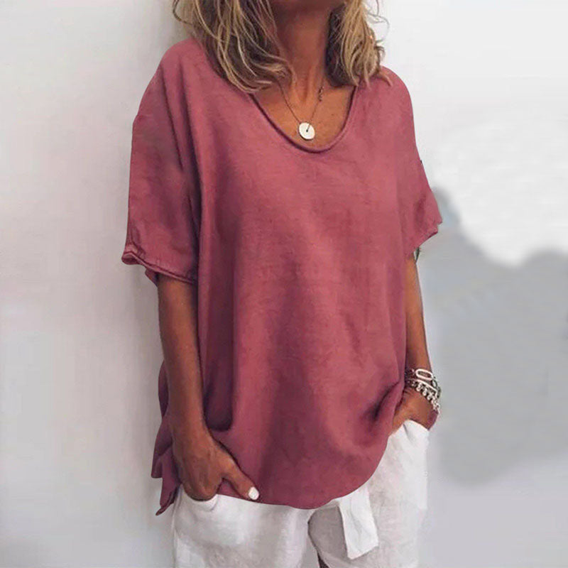 Lucia | Graceful V-Neck Flow Blouse