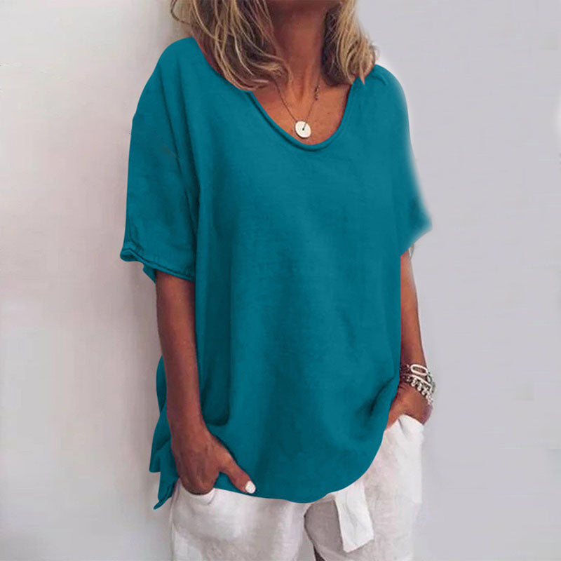 Lucia | Graceful V-Neck Flow Blouse