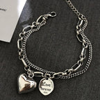925 Sterling Silver Bracelet with Engraving "Love Forever" + 2 Free Charms