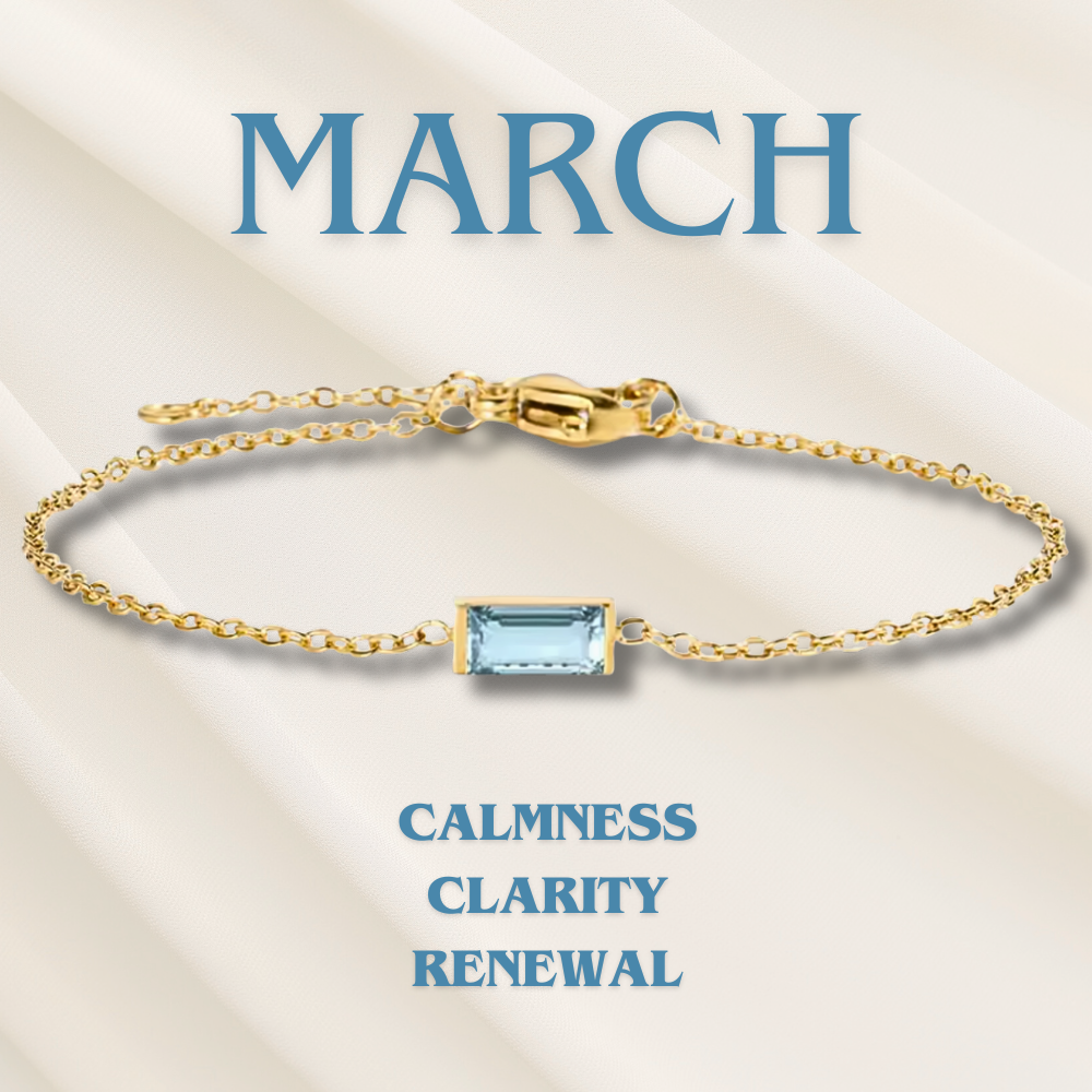 Elodie | Birthstone Heart Bracelet