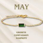 Halle | Heartline Birthstone Bracelet