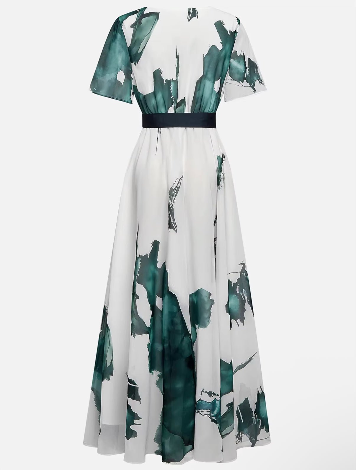 Winona | Watercolor Print Long Dress