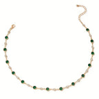 Sage | Emerald Pendant Necklace