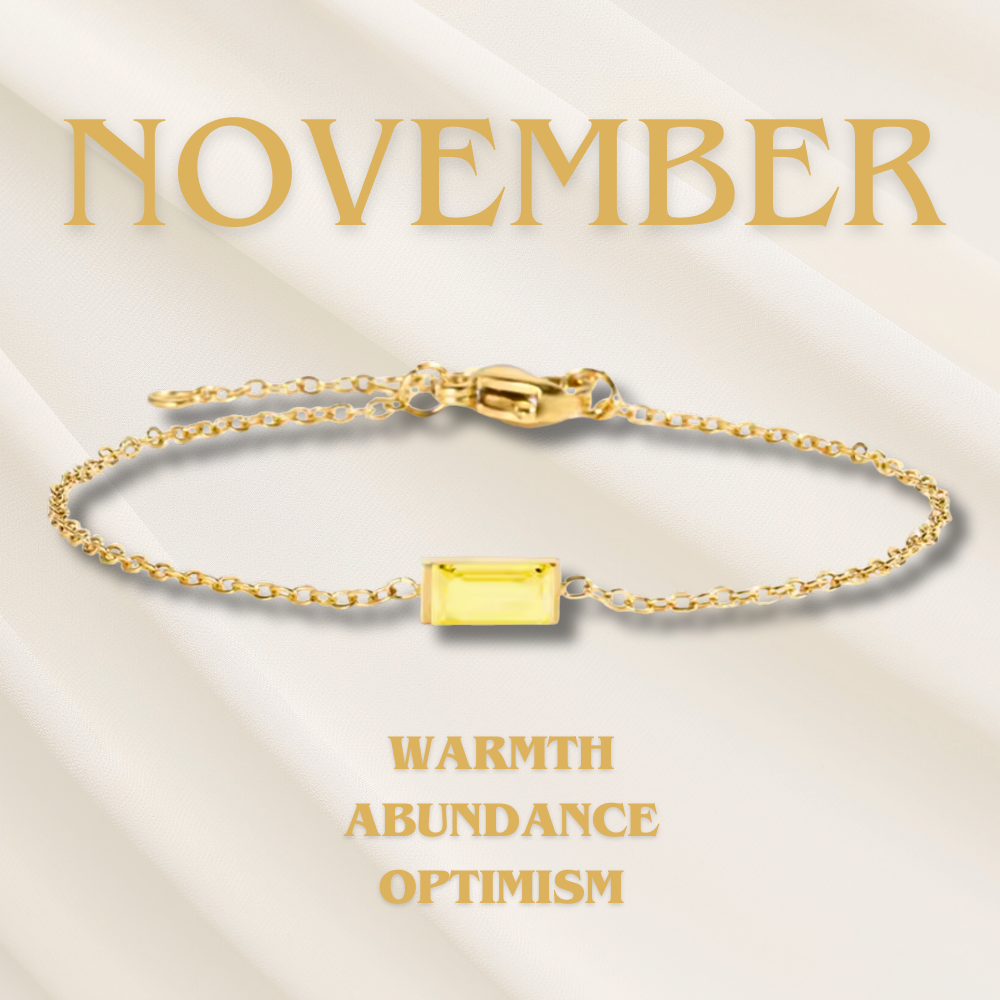 Halle | Heartline Birthstone Bracelet