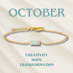 Halle | Heartline Birthstone Bracelet