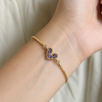 Georgiana | Lilac Gold Bracelet