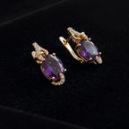 Octavia | Rose Gold Drop Earrings