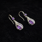 Rosamund | Twisted White Gold Earrings