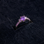 Celestine | Amethyst White Gold Ring