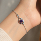 Leonora | Amethyst Chain Bracelet