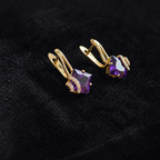 Sabine | Rose Gold Crown Earrings