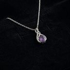Amethys | Amethyst White Gold Necklace