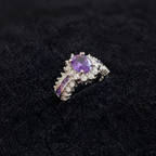 Calla | Amethyst Crown Gold Ring