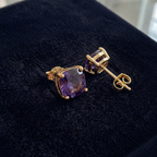 Aurelia | Amethyst Gold Studs