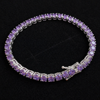 Rosalind | Amethyst White Gold Bracelet