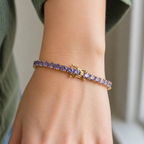 Isolde | Amethyst Gold Bracelet