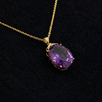 Seraphina | Amethyst Gold Necklace